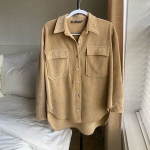 Zara corduroy shirt